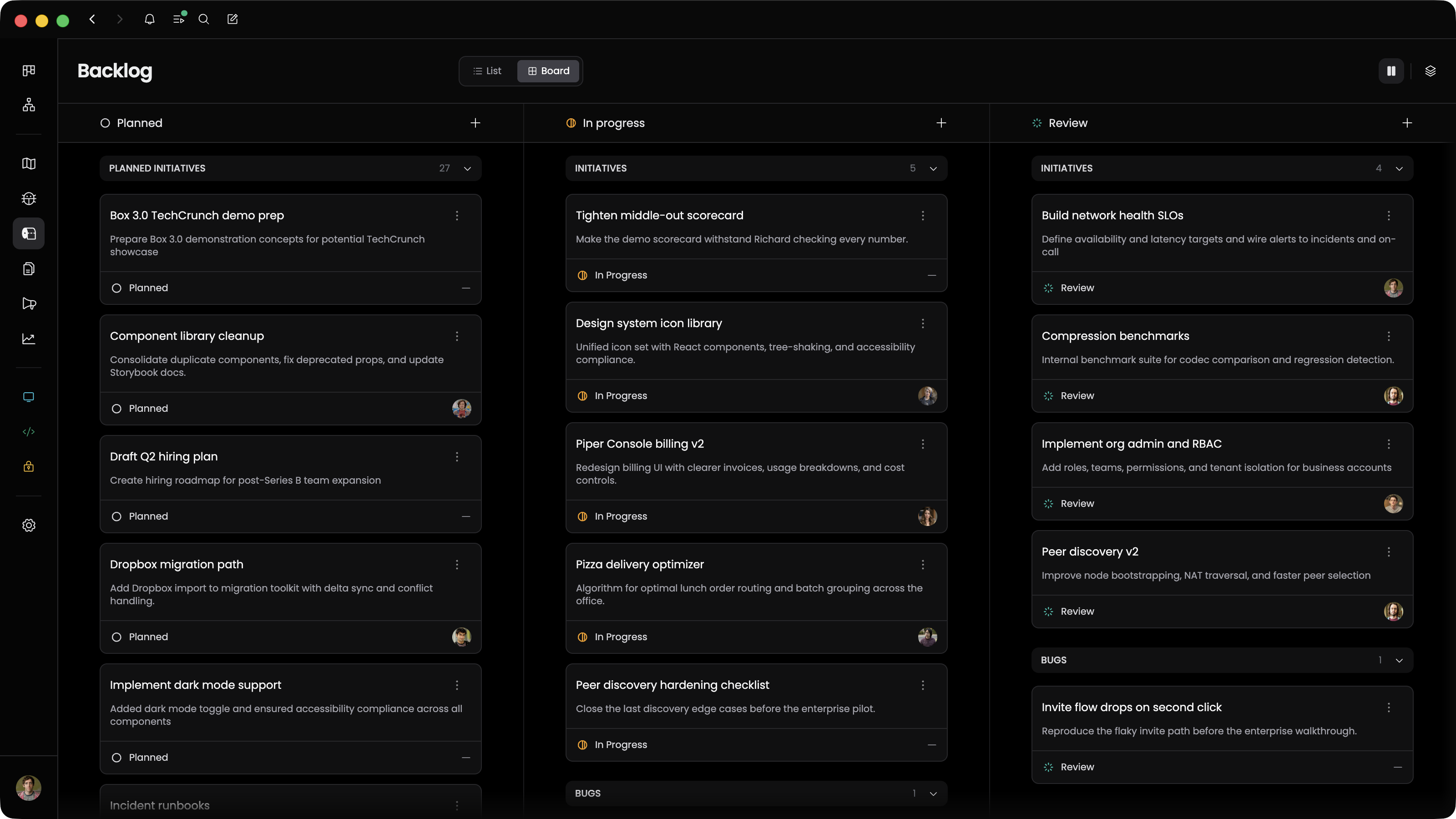 Focused daily plan built from current Jira-linked backlog work
